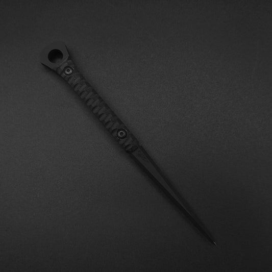 Half Face Blades Cardiac Spike Black G10, Armor Black Cerakote 1