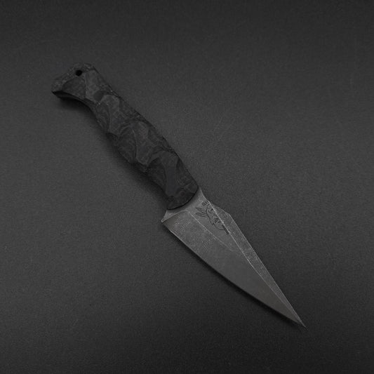 Half Face Blades Gulo Gulo, Mossy Oak Burlap Micarta, CF Pins 1