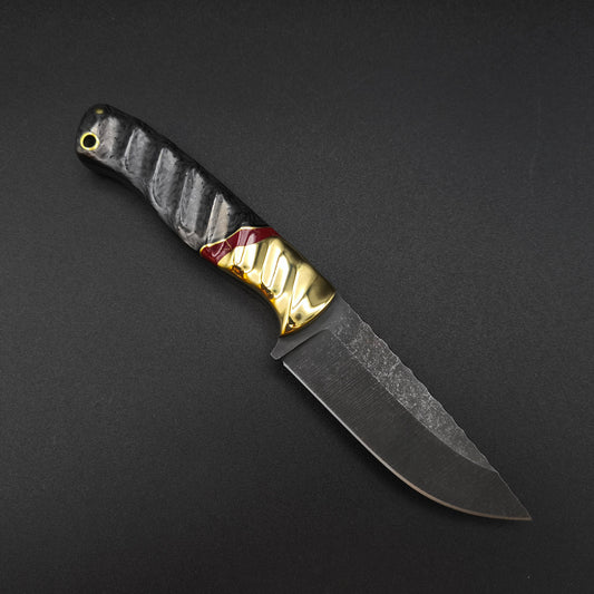 Sea Sick Blades Fieldcraft 80CrV2, Brass, True Stone, Carbon Fiber 1