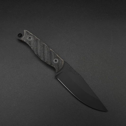 Half Face Blades Crow Jr Black Canvas Micarta, Armor Black 1