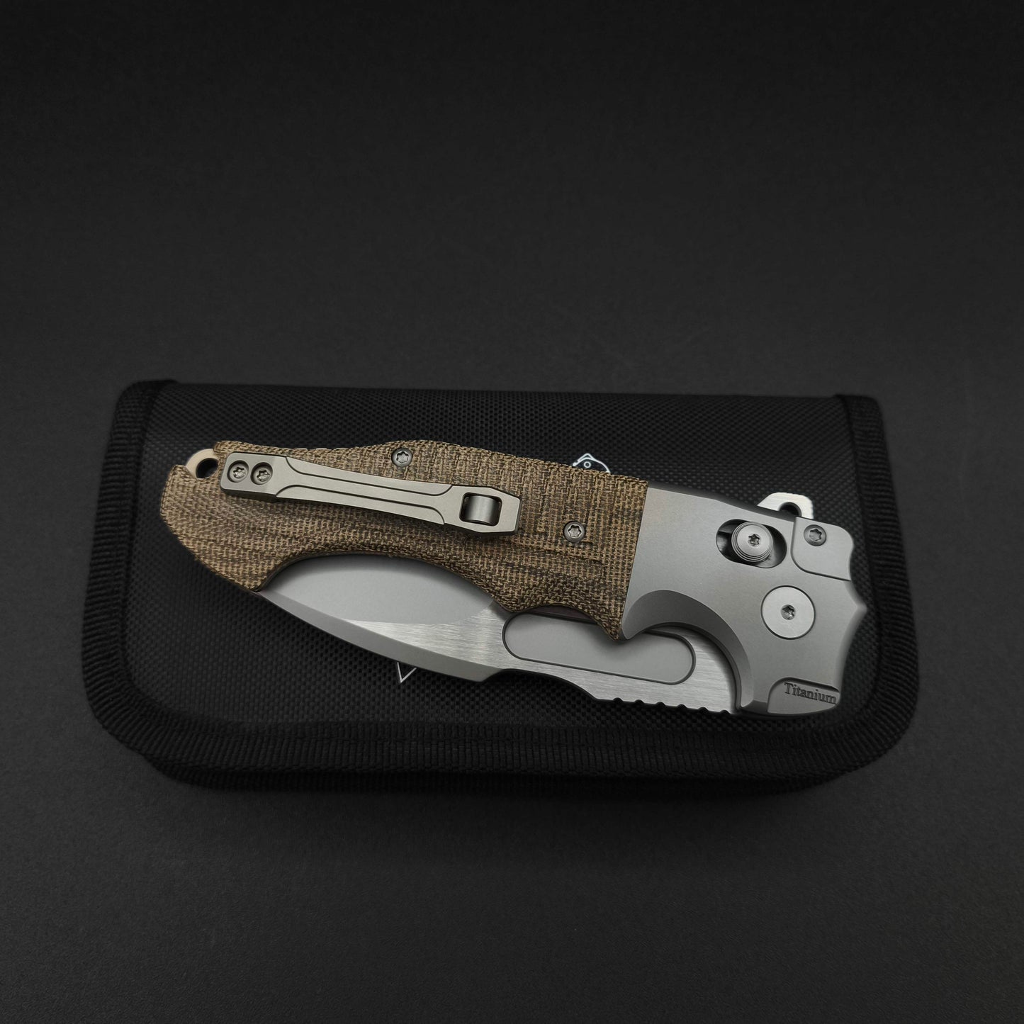 ADV Bullshark Gen 2, Titanium and Micarta 4