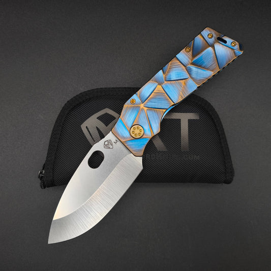 Medford Fat Daddy MagnaCut, Blue with Bronze Stained Glass 1