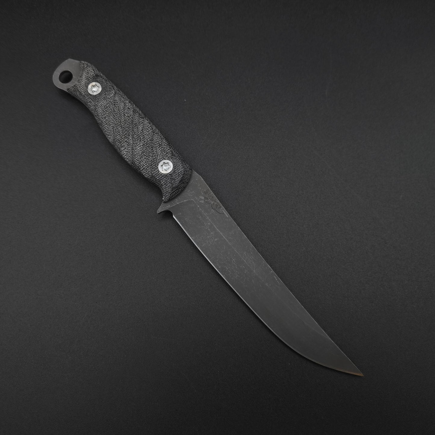 Half Face Blades Crow Breakdown Black Canvas Micarta 1