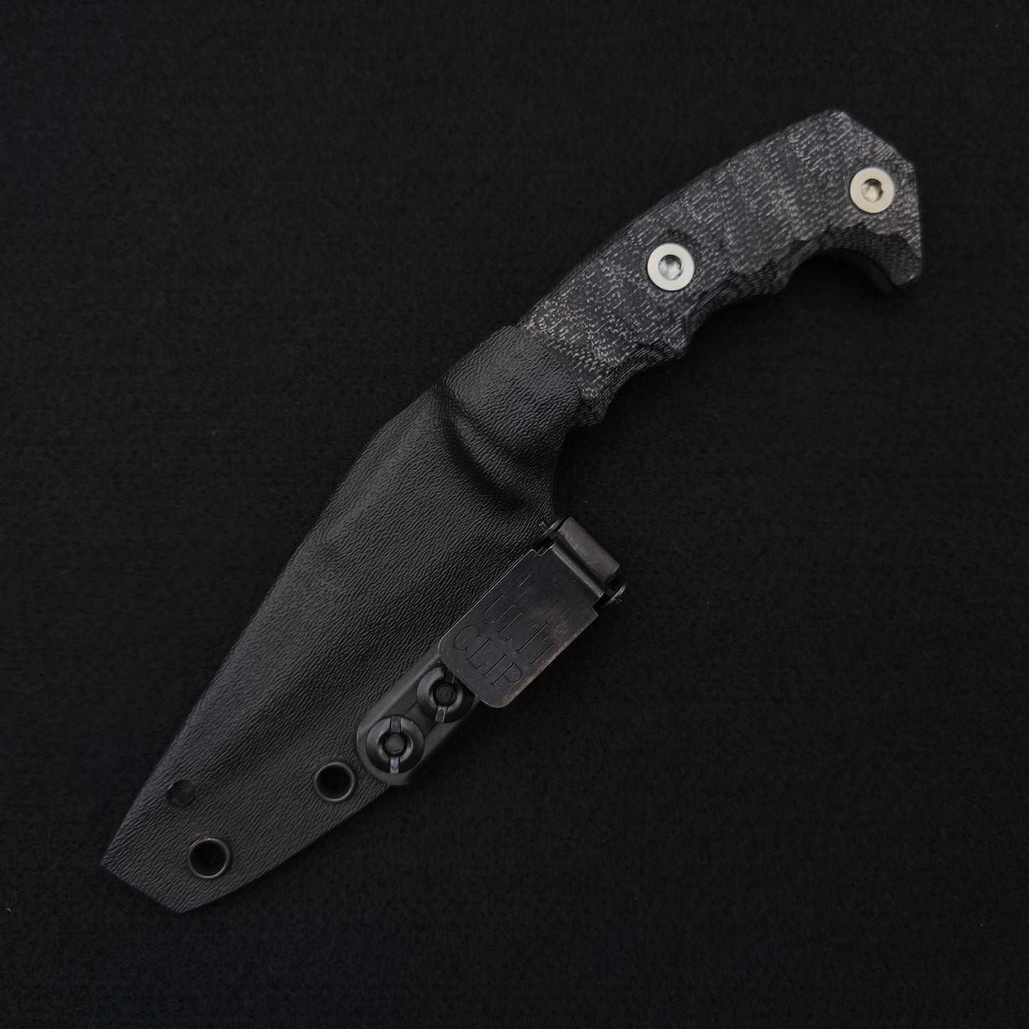 Half Face Blades HUMINT 3" Black Canvas Micarta 4