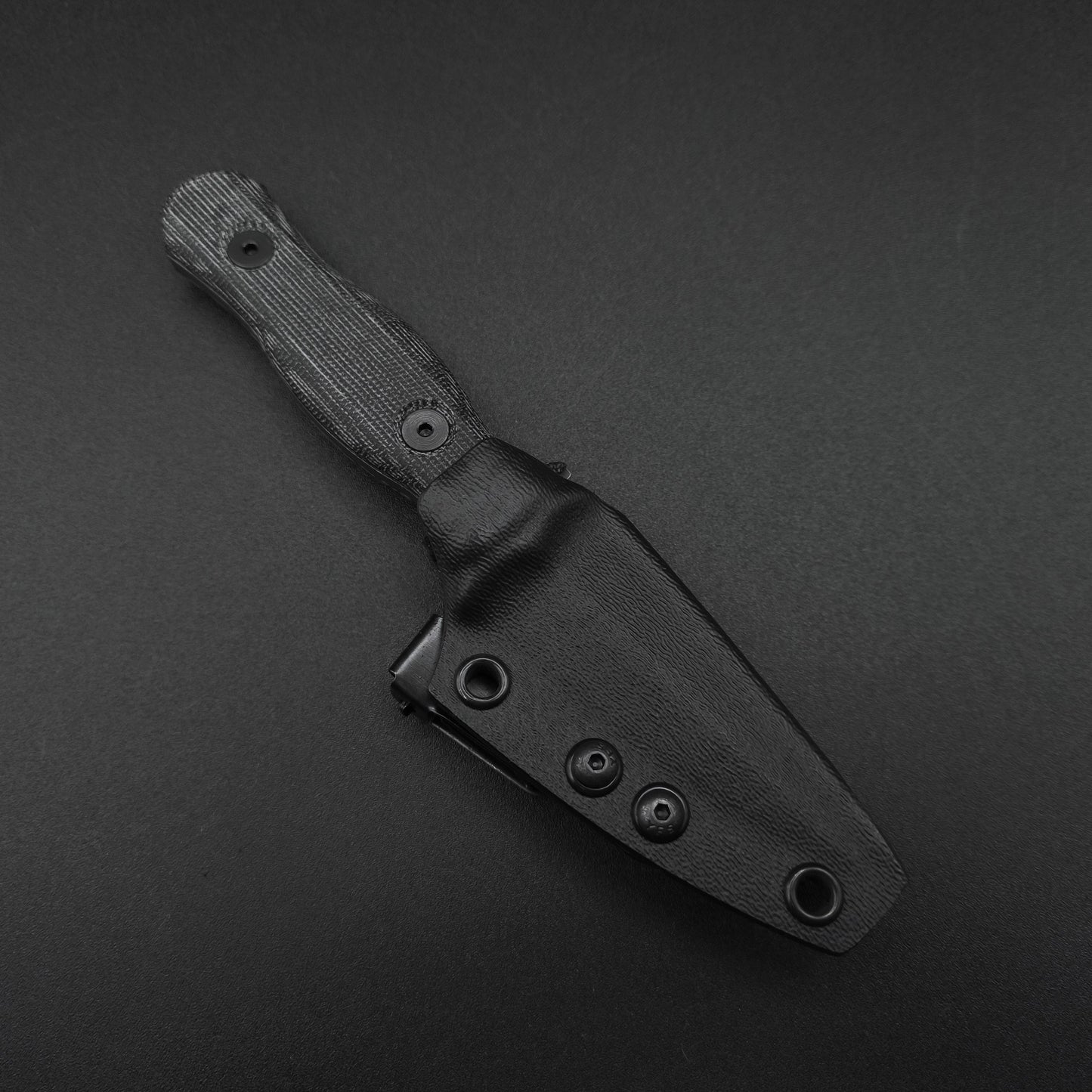 Half Face Blades Pulse Checker Black Canvas Micarta, stonewash 3