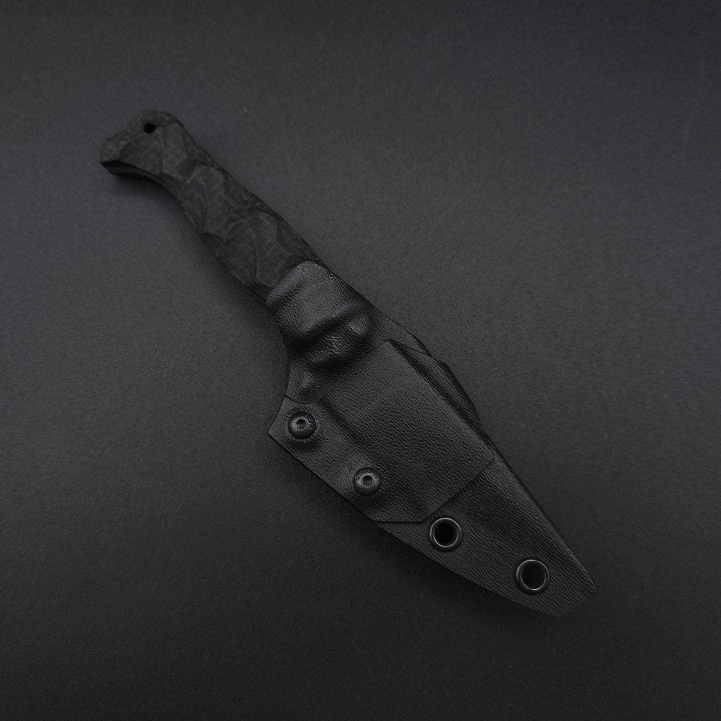 Half Face Blades Gulo Gulo, Mossy Oak Burlap Micarta, CF Pins 3