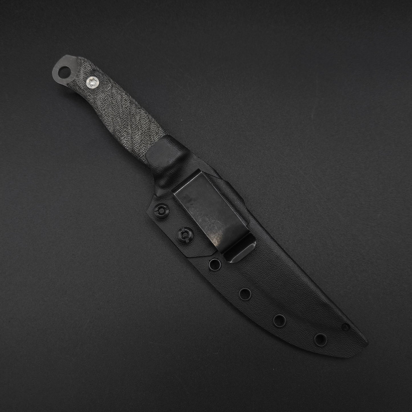 Half Face Blades Crow Breakdown Black Canvas Micarta 4