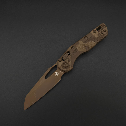 Microtech MSI S/E Tri-Grip Polymer Chocolate Camo 1