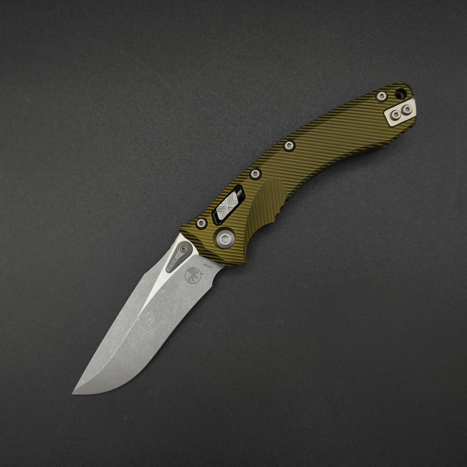 Microtech Amphibian S/E Ram-Lok OD Green Apocalyptic 1