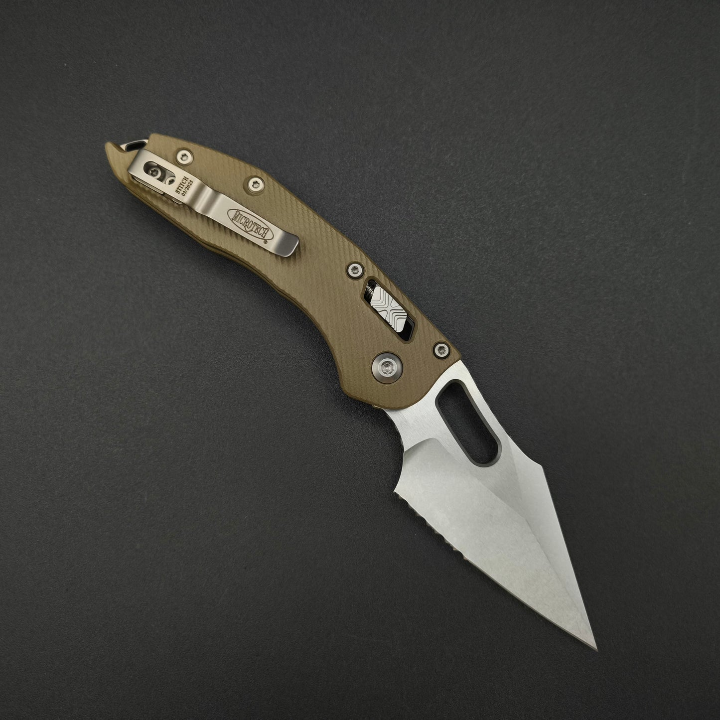 Microtech Stitch S/E Ram Lok PS OD Green G10 M390MK 2