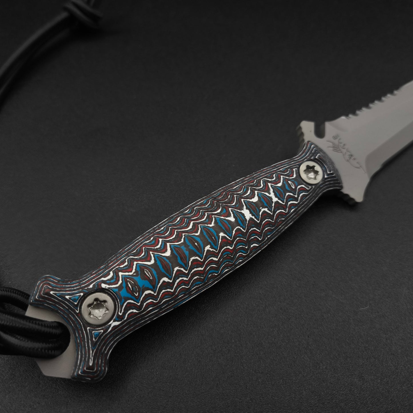 Half Face Blades Dive Knife, Nebula Carbon, Steel Grey Cerakote 3