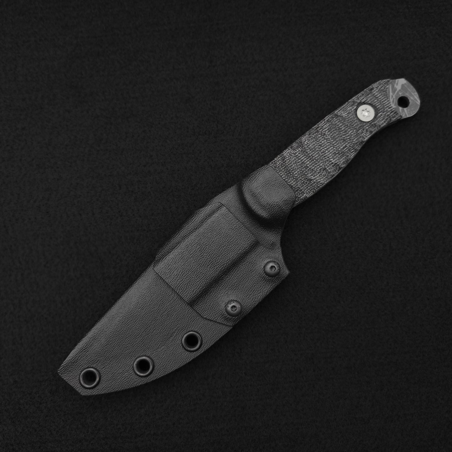 Half Face Blades Crow Scalper Black Canvas Micarta 4