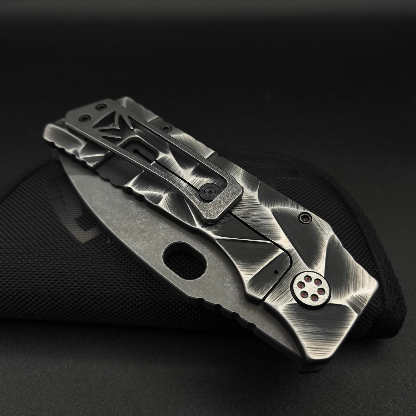 Medford Fat Daddy MagnaCut, Black with Silver Stained Glass 4