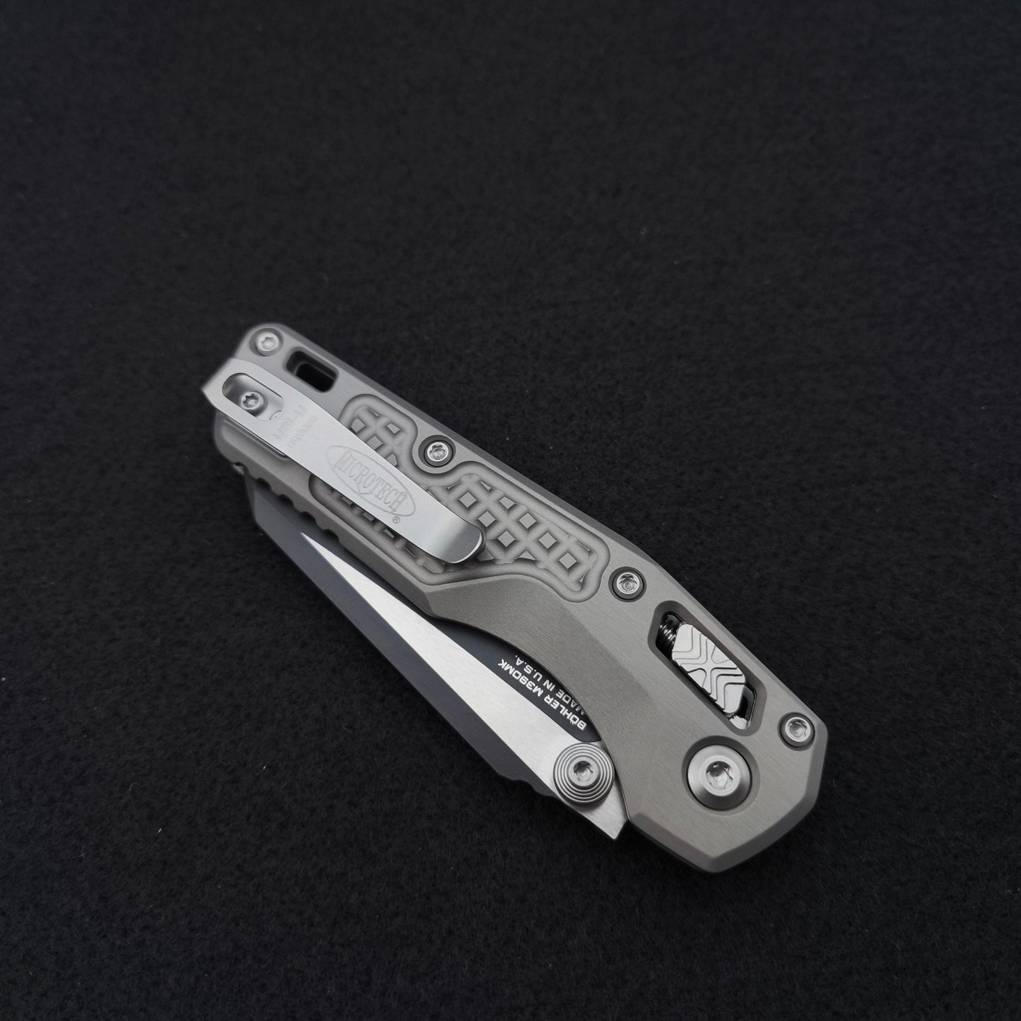 Microtech MSI Mini S/E Frag Natural Clear two-tone