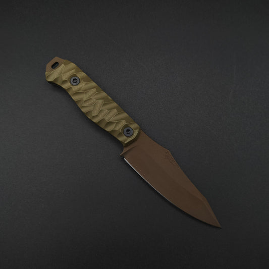 Half Face Blades Field Knife OD Green G10, Midnight Bronze 1