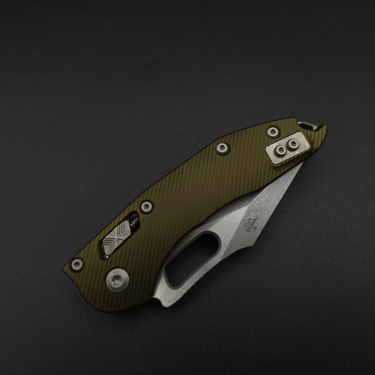 Microtech Stitch S/E Ram Lok OD Green Apo PS M390MK 3