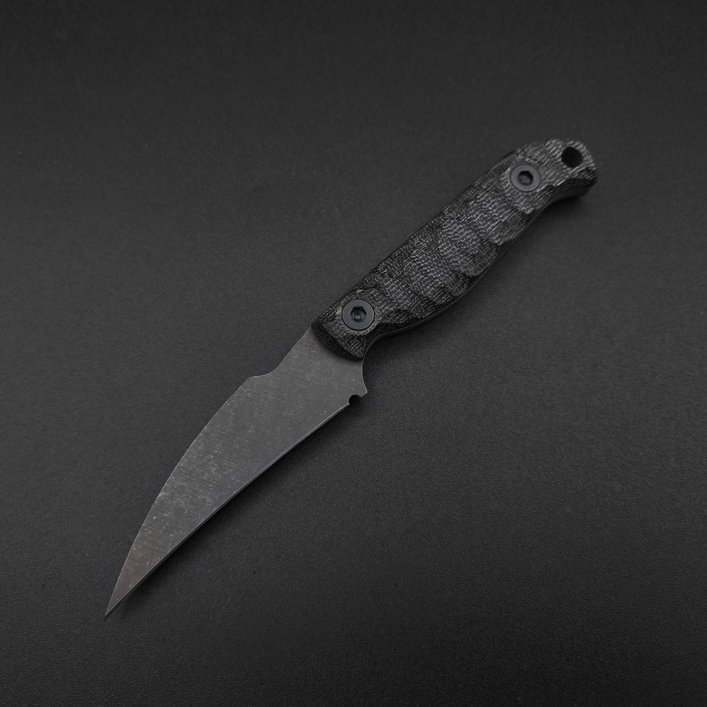 Half Face Blades Gula Gula Black canvas micarta, stonewashed 2