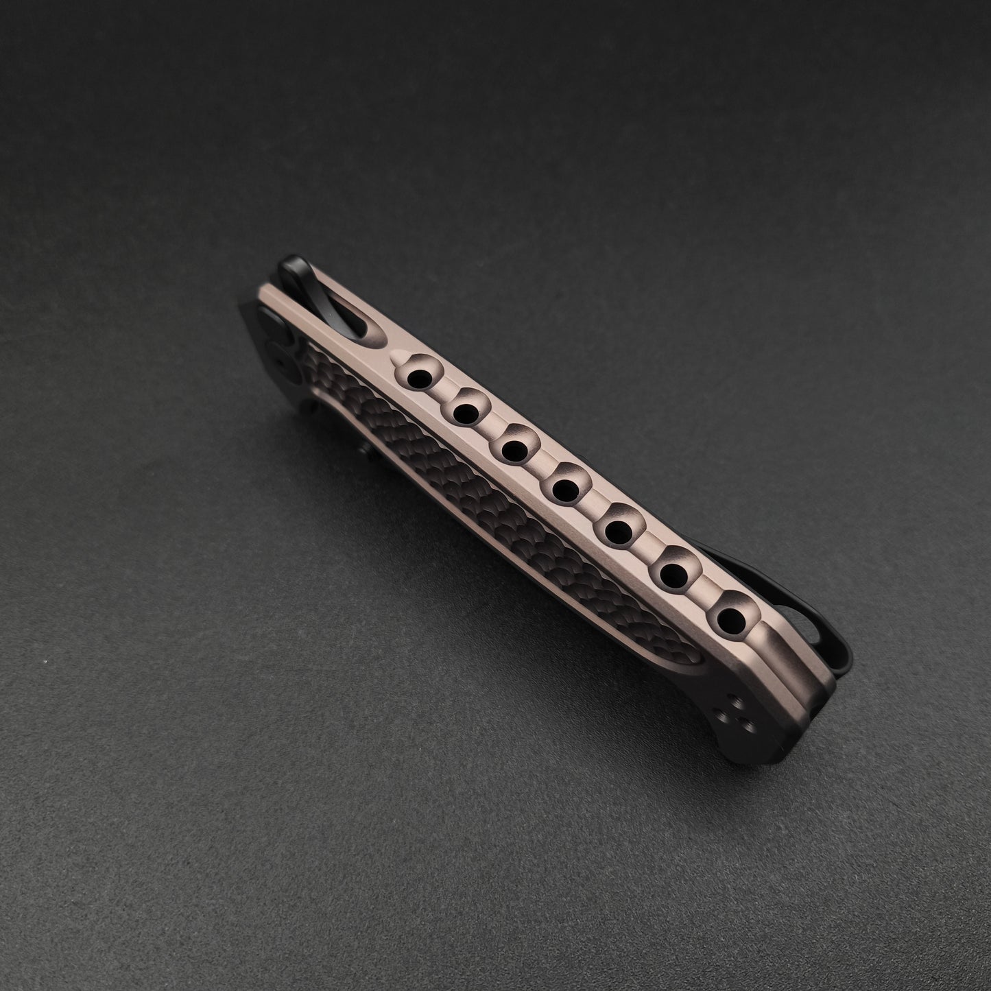 Half Face Blades Disaster Folder, Anodized Grey, nitride black blade 6