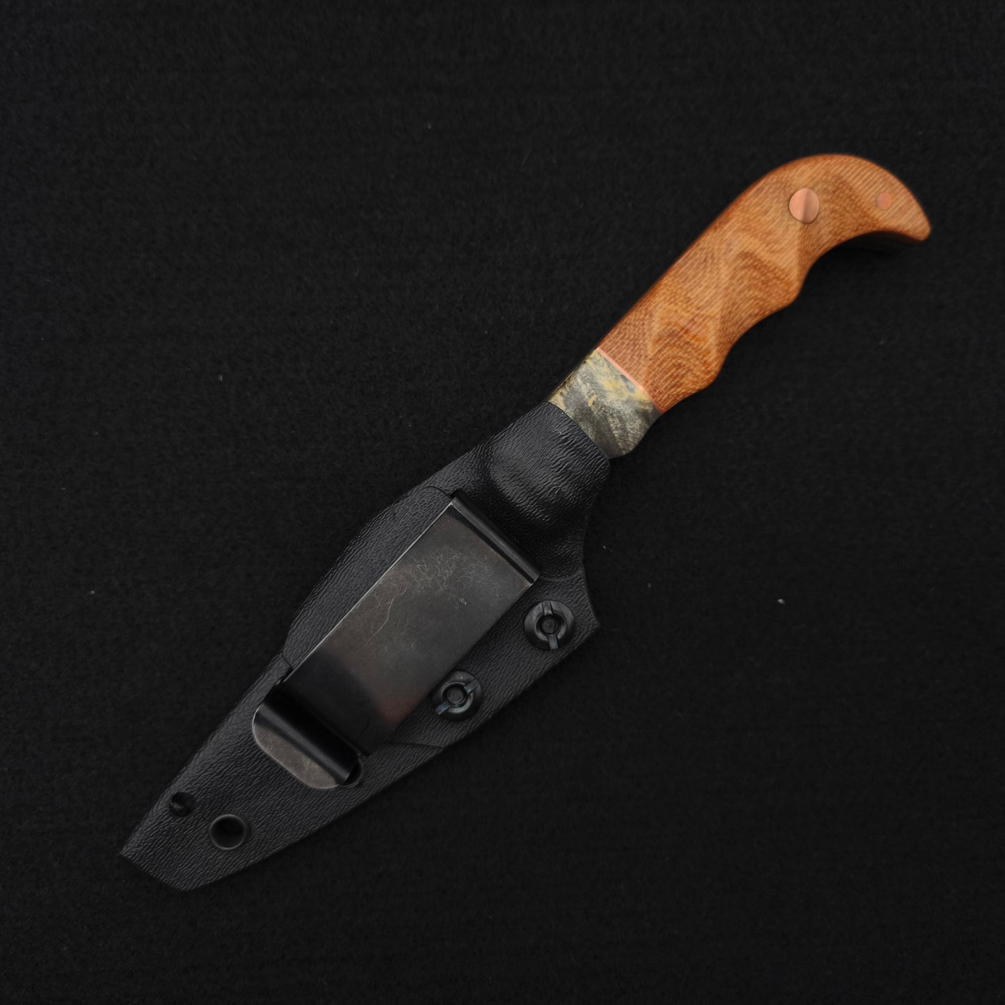 Half Face Blades Senator Buckeye Burl, Vintage Westinghouse Butterscotch Micarta 5