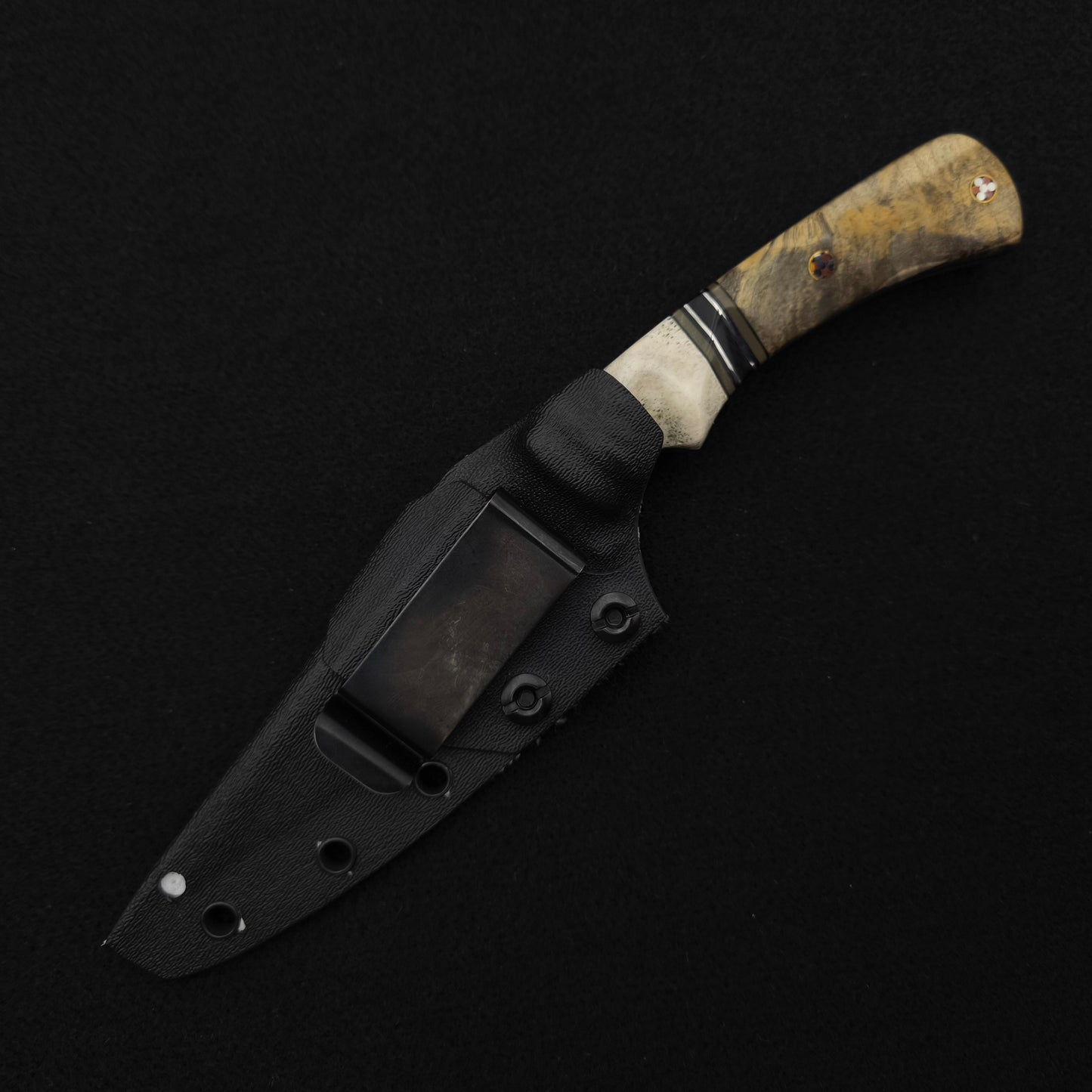 Half Face Blades Prometheus Elk Antler, Buckeye Burl 5