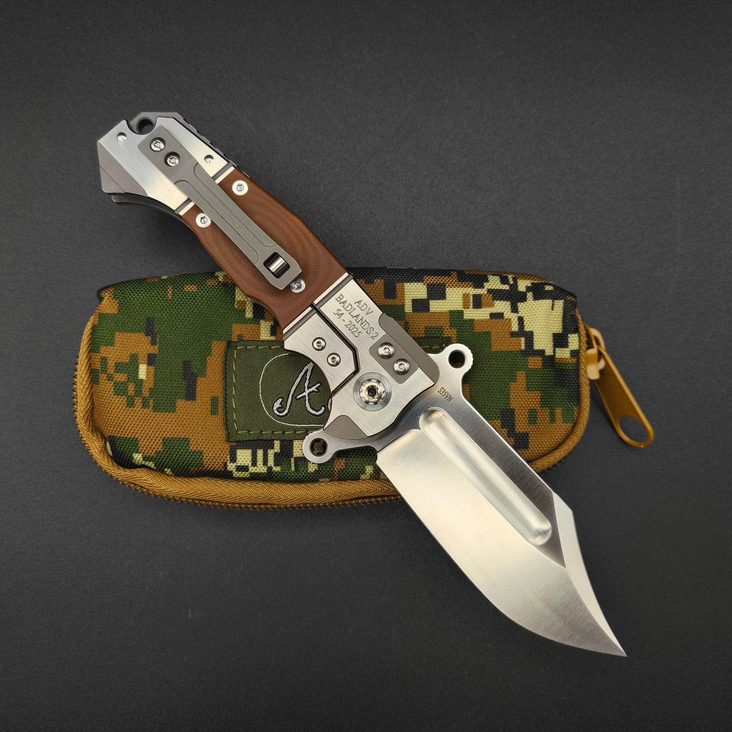 ADV Badlands Bowie Brown G10