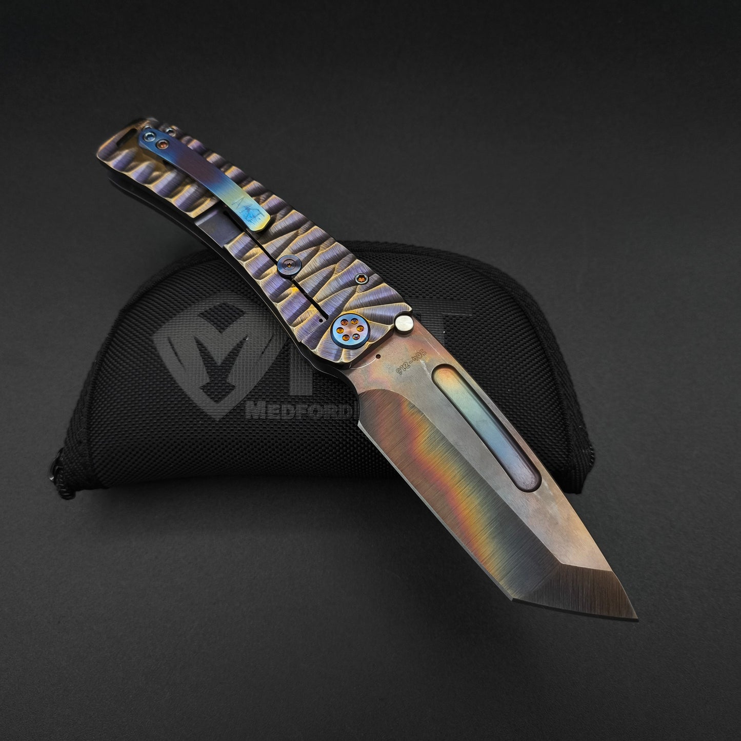 Medford Marauder, Full Size, Vulcan Tanto, Violet Twisted Predator 2