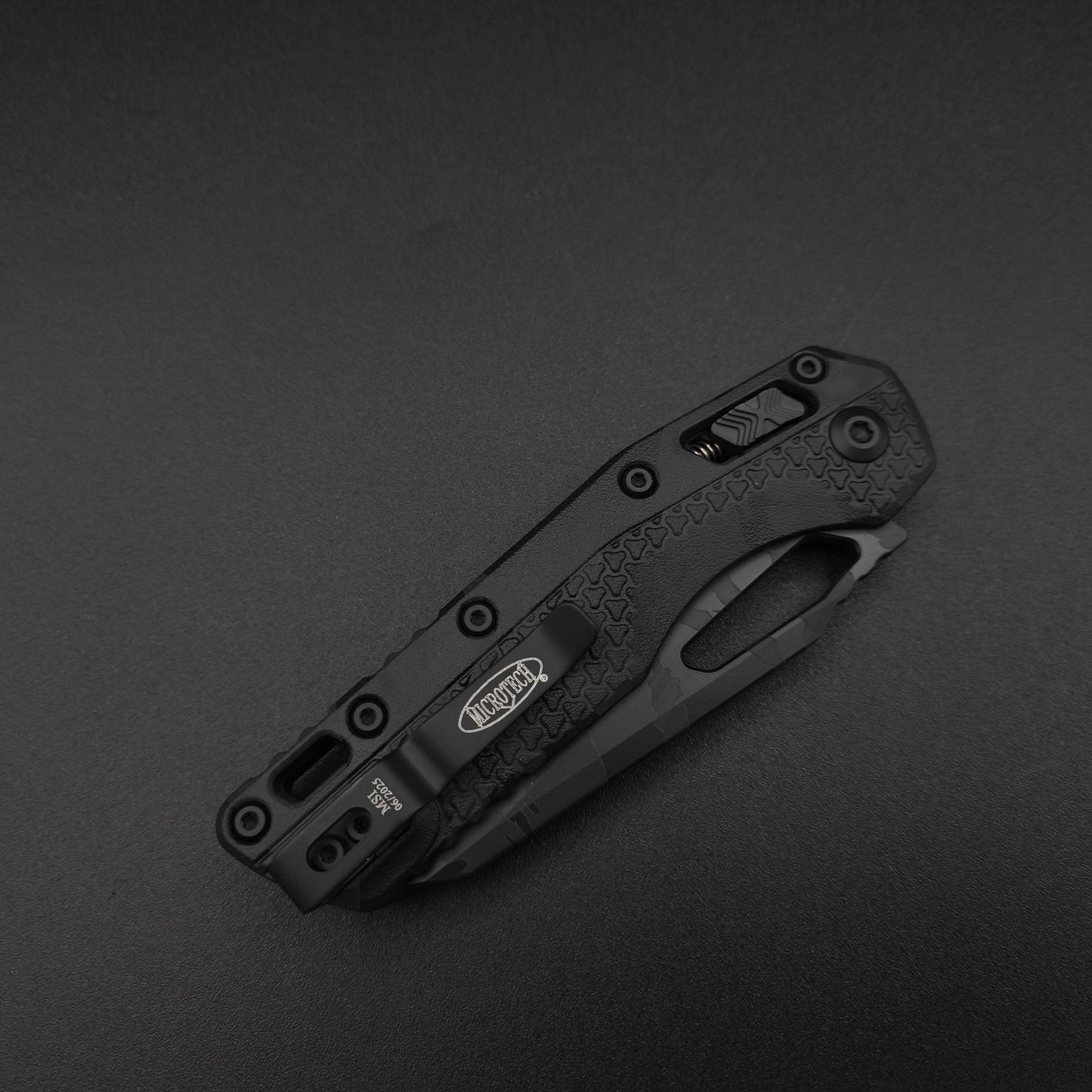 Microtech MSI S/E Tri-Grip Polymer Midnight Tiger Camo 4