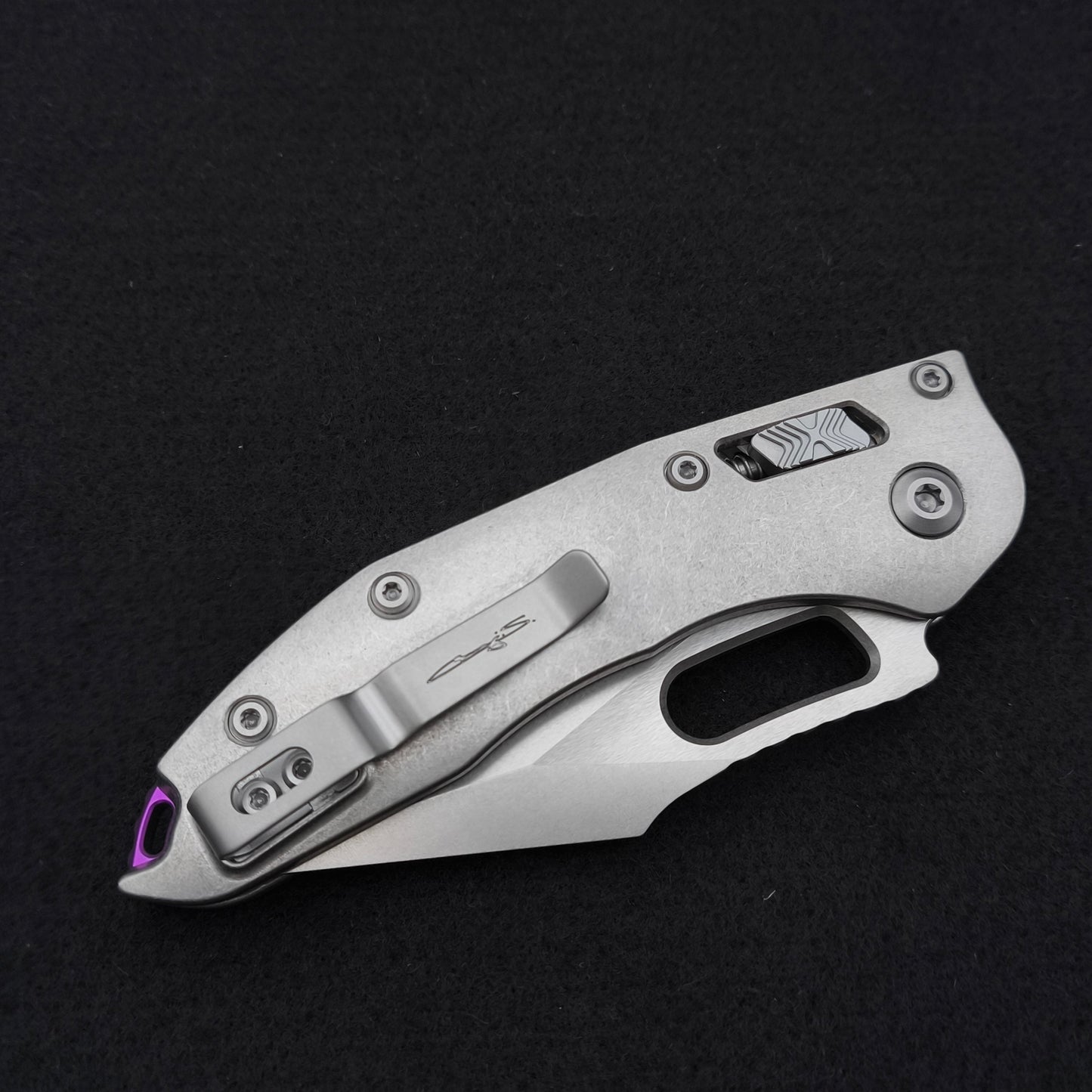 Microtech Stitch Ram Lok Stonewash Marfione Select Purple