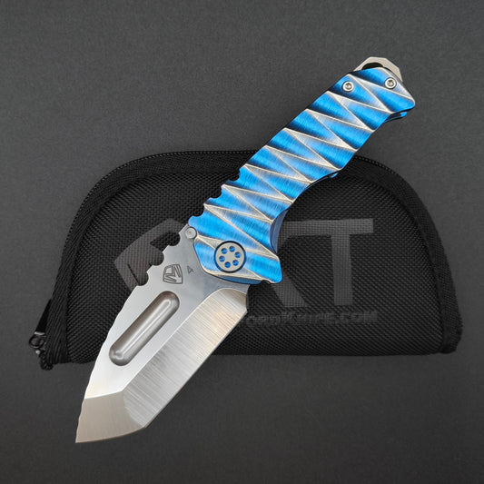 Medford Praetorian Genesis Ti, Lightning Tanto, Blue and Silver Lightning 1