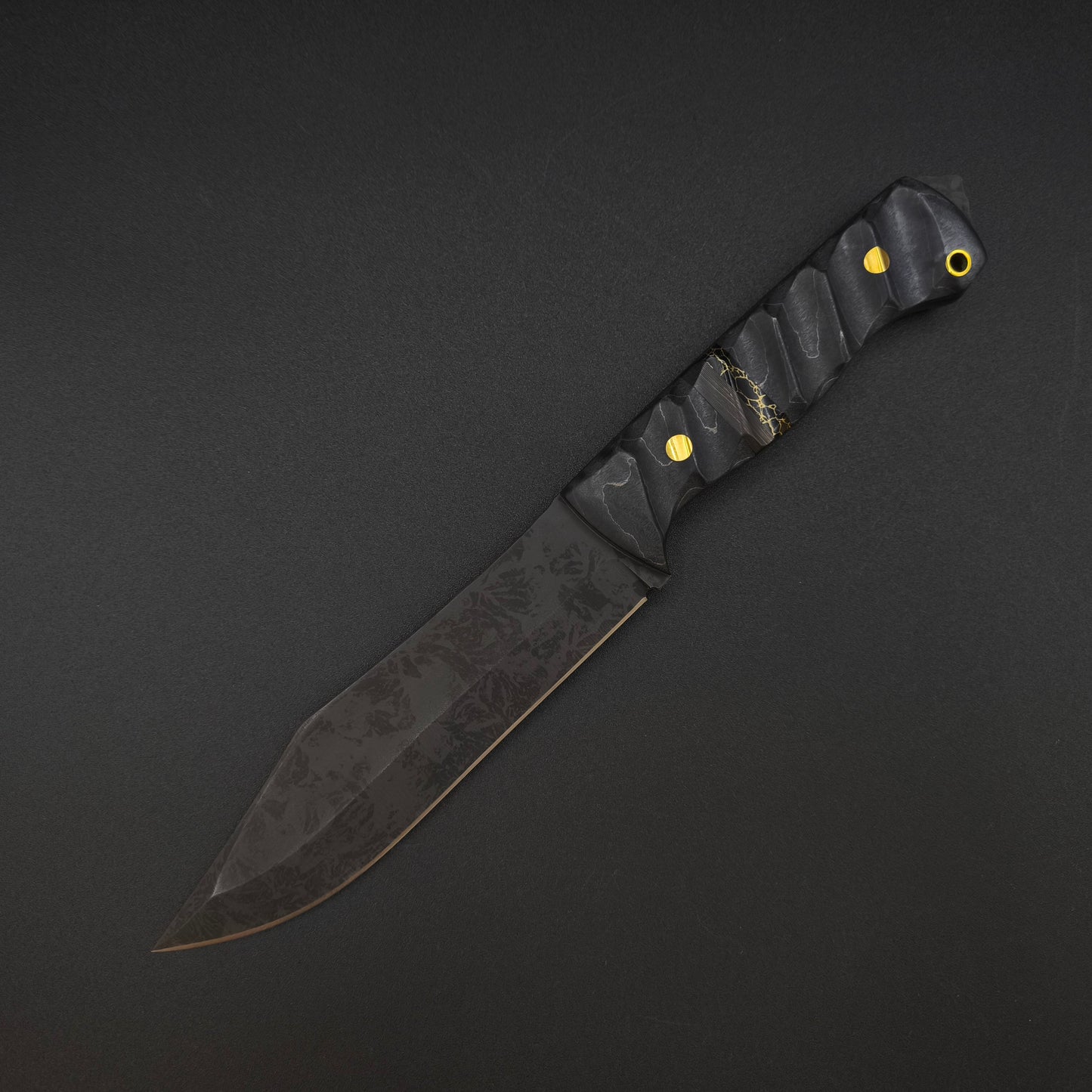 Sea Sick Blades Bowie, Maple, Carbon Fiber 80CrV2 2