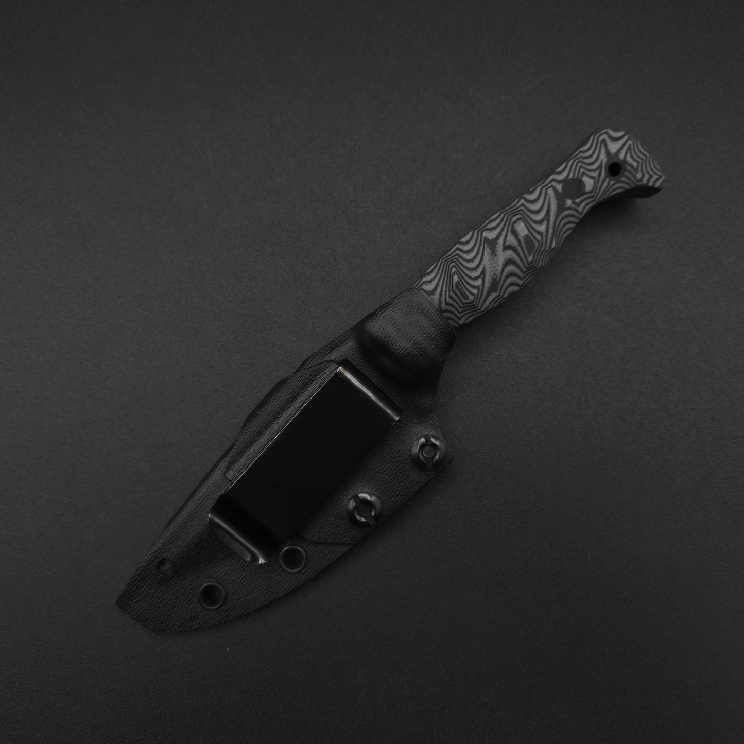 Half Face Blades Extremis MK1 Black and Charcoal layered G10 4