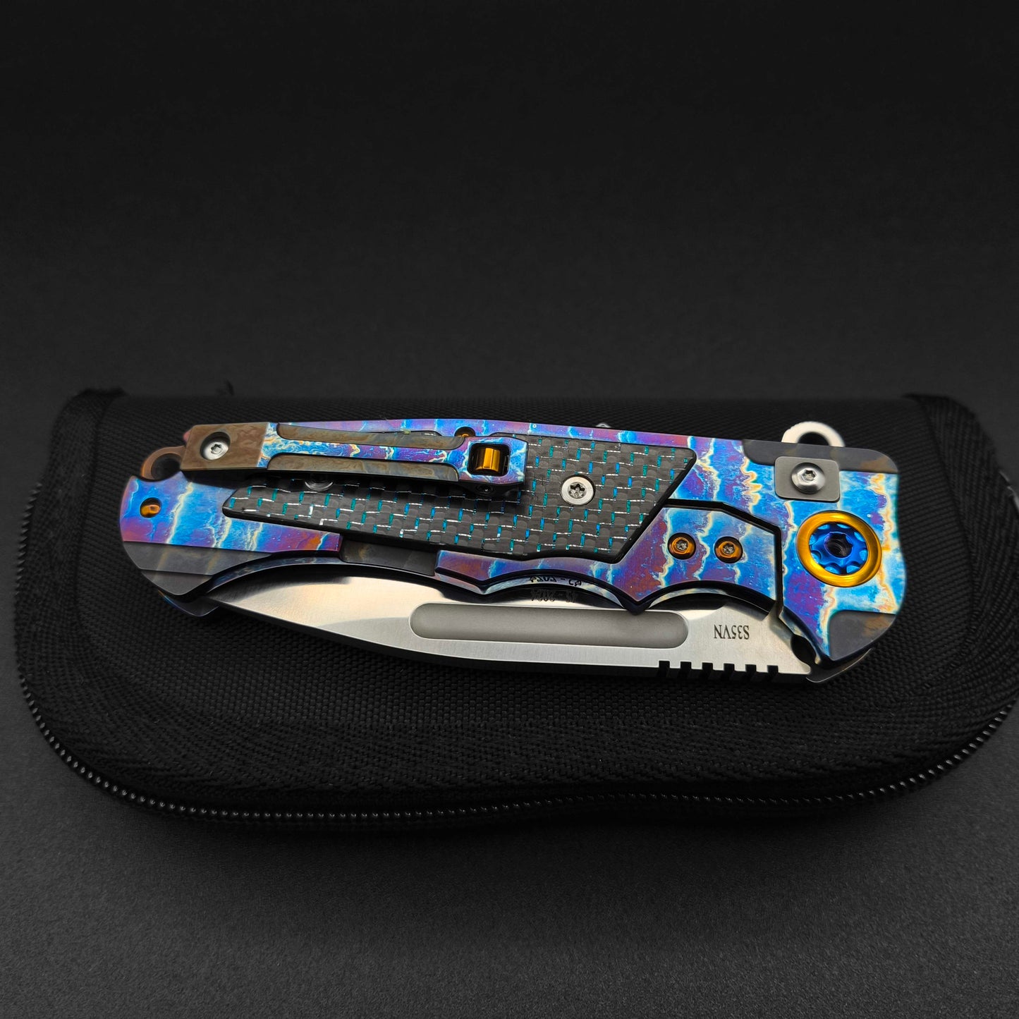 ADV Ratel Acid Rain, Black and Blue Carbon Fiber 4