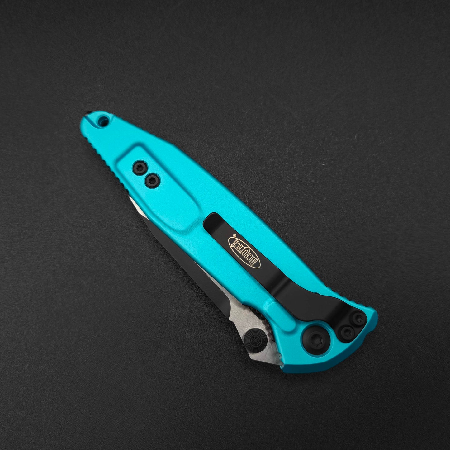 Microtech Knives Socom Elite S/E Turquoise PS two-tone 4