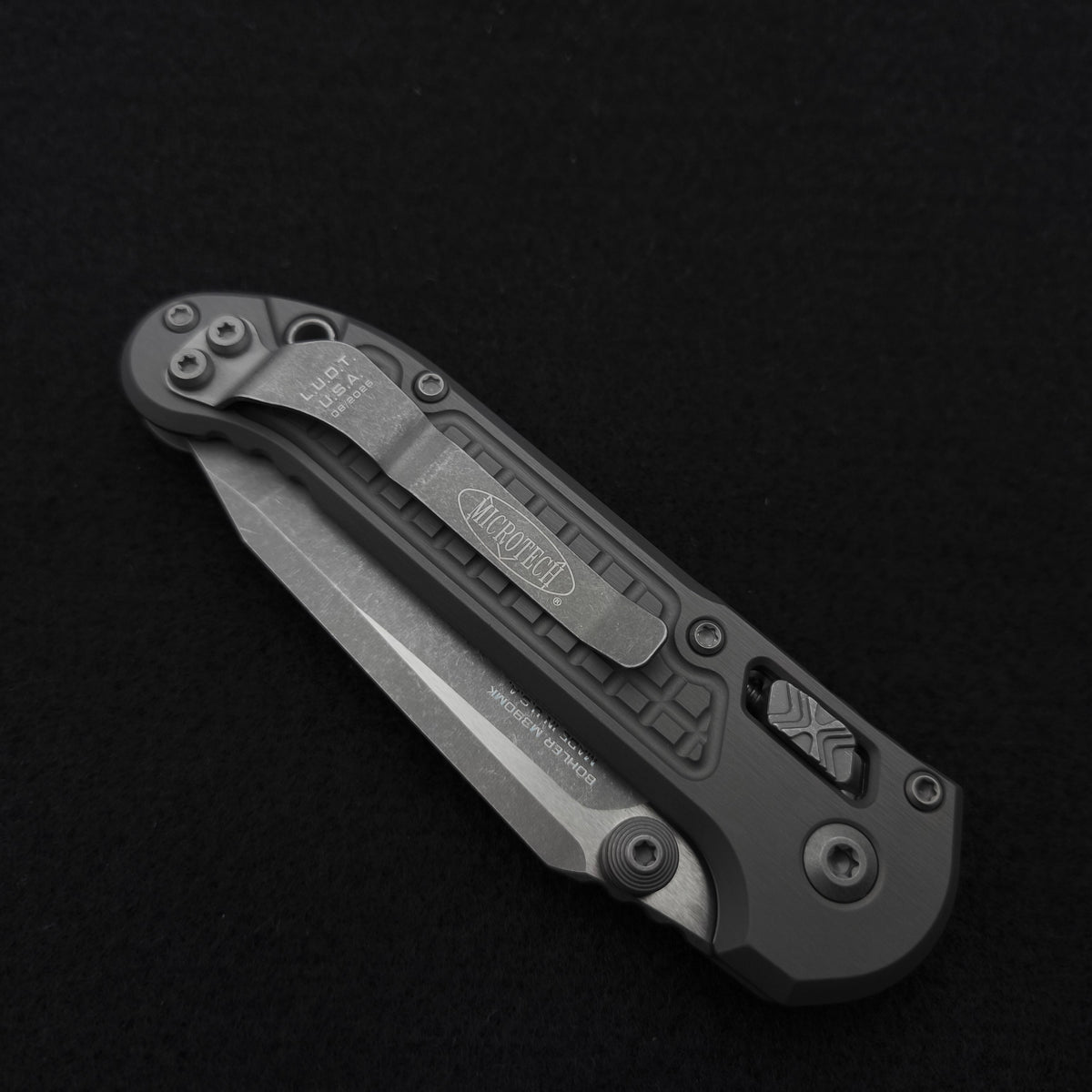 Microtech Knives L.U.D.T. RAM-LOK T/E Frag Natural Clear Apocalyptic Standard