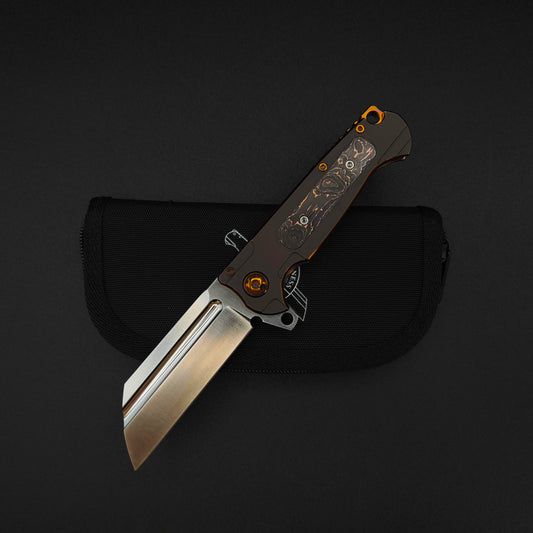 ADV Mini Butcher Blasted Rose, Copper Carbon Fiber 1