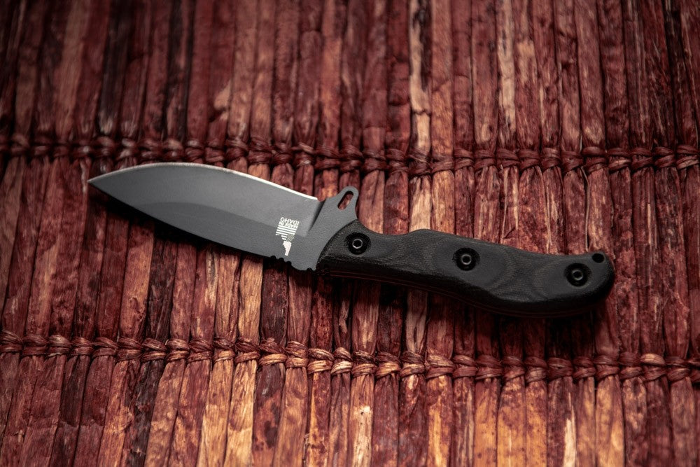 TOPS Silent Hero 4 HER0401 micarta, 1095 3
