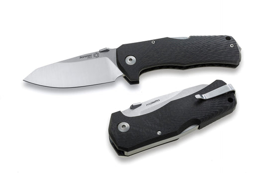 LionSteel TM1 Carbon Fiber Satin Blade 1