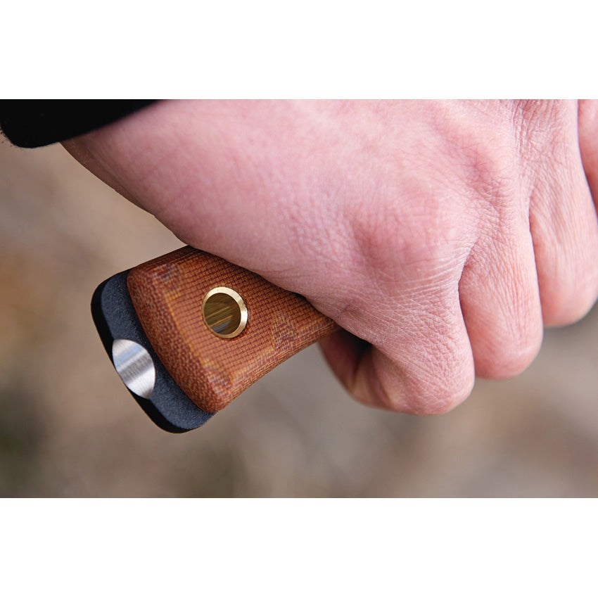 TOPS Fieldcraft BOB Hunter Rocky Mountain BROS-01 micarta, 1095, modified Scandi grind blade