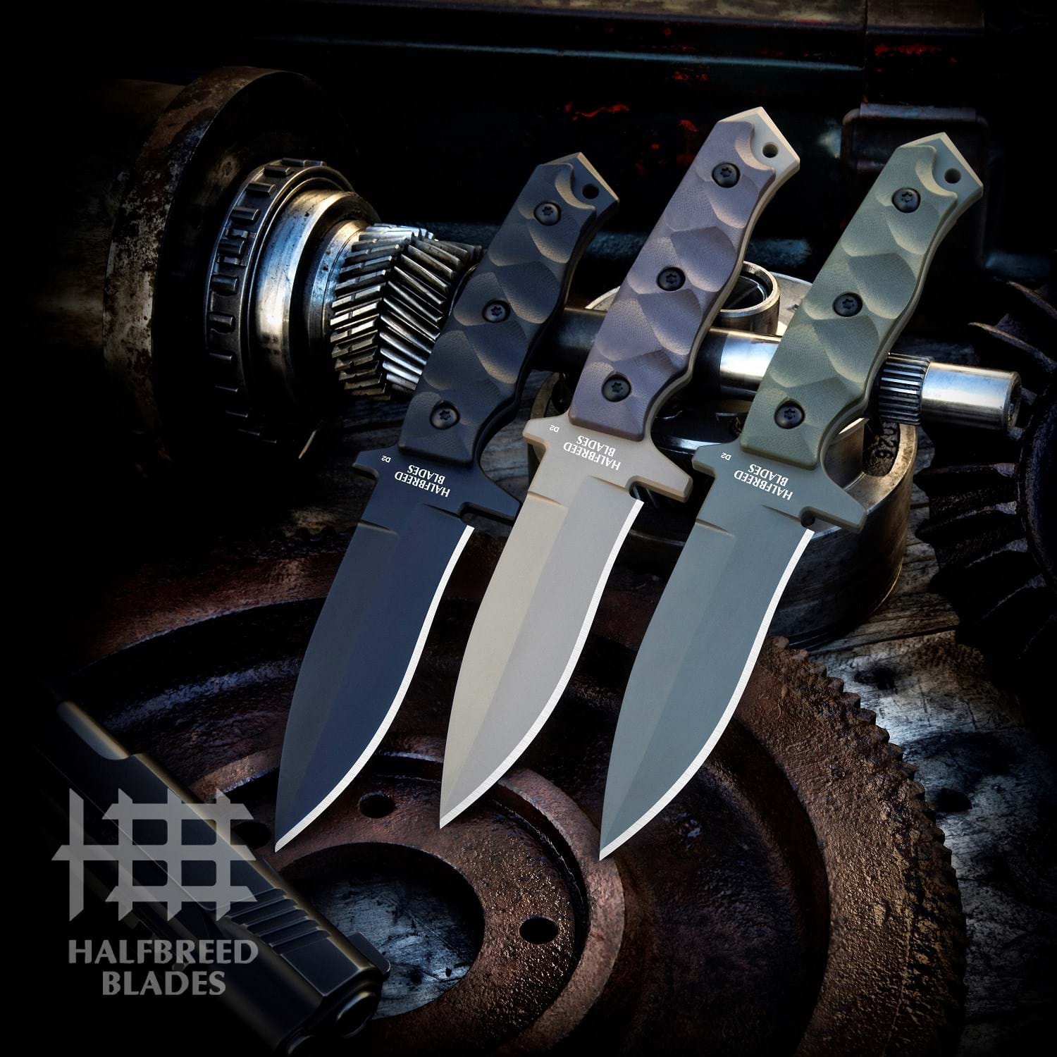 Halfbreed Blades MCK-01 Black Medium Clearance Knife 2