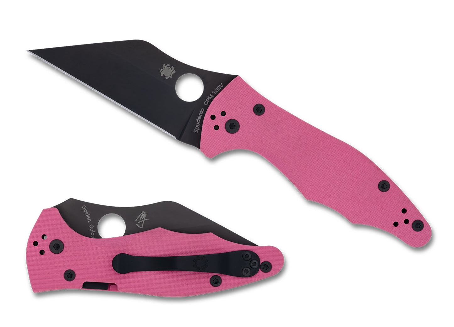 Spyderco C85GPNBKP2 Yojimbo 2, Pink G10, SPRINT Run, Limited Edition