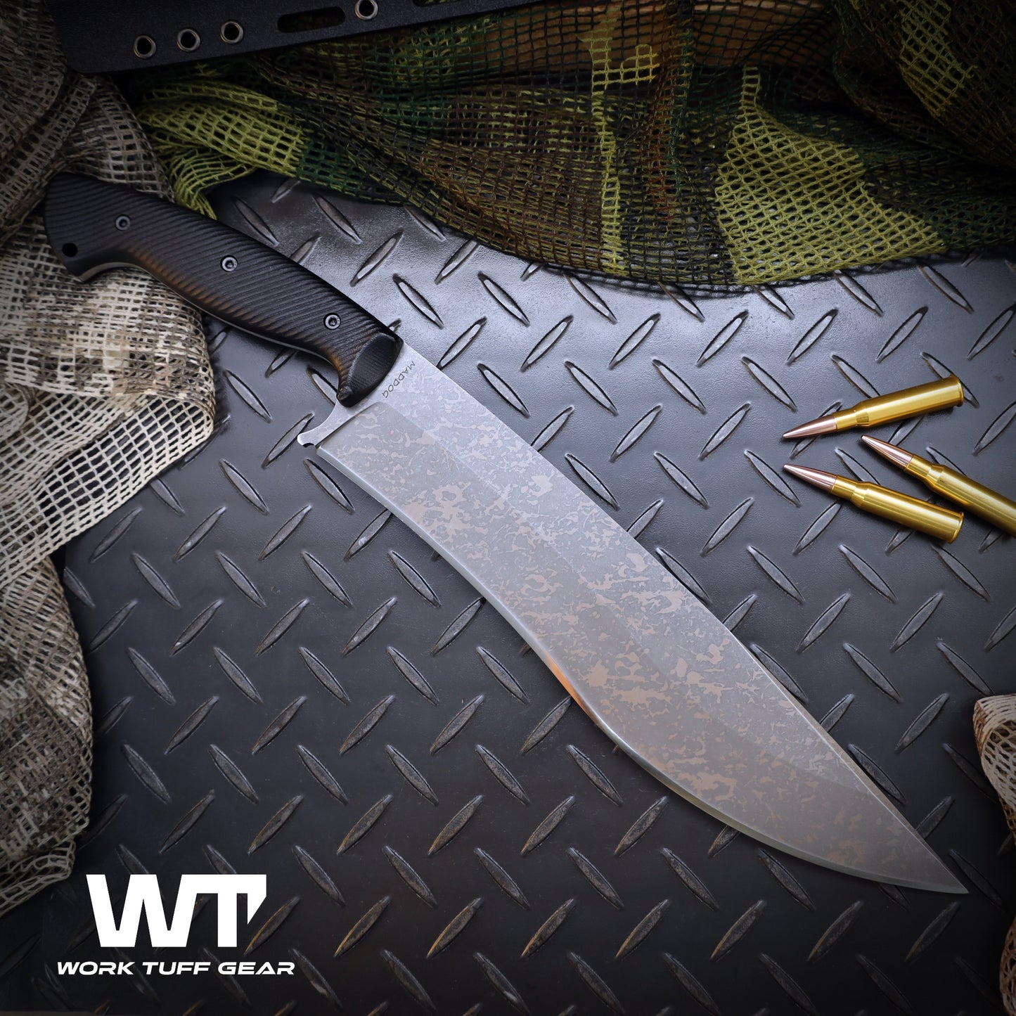 Work Tuff Gear Mad Dog (K329) Splatter, Black Textured Grip 2