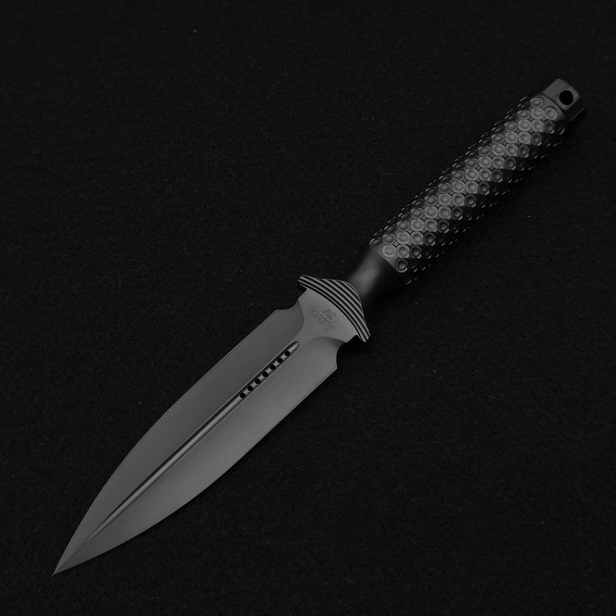 Microtech Knives A.D.O. Double Vapor Blast Marfione Custom