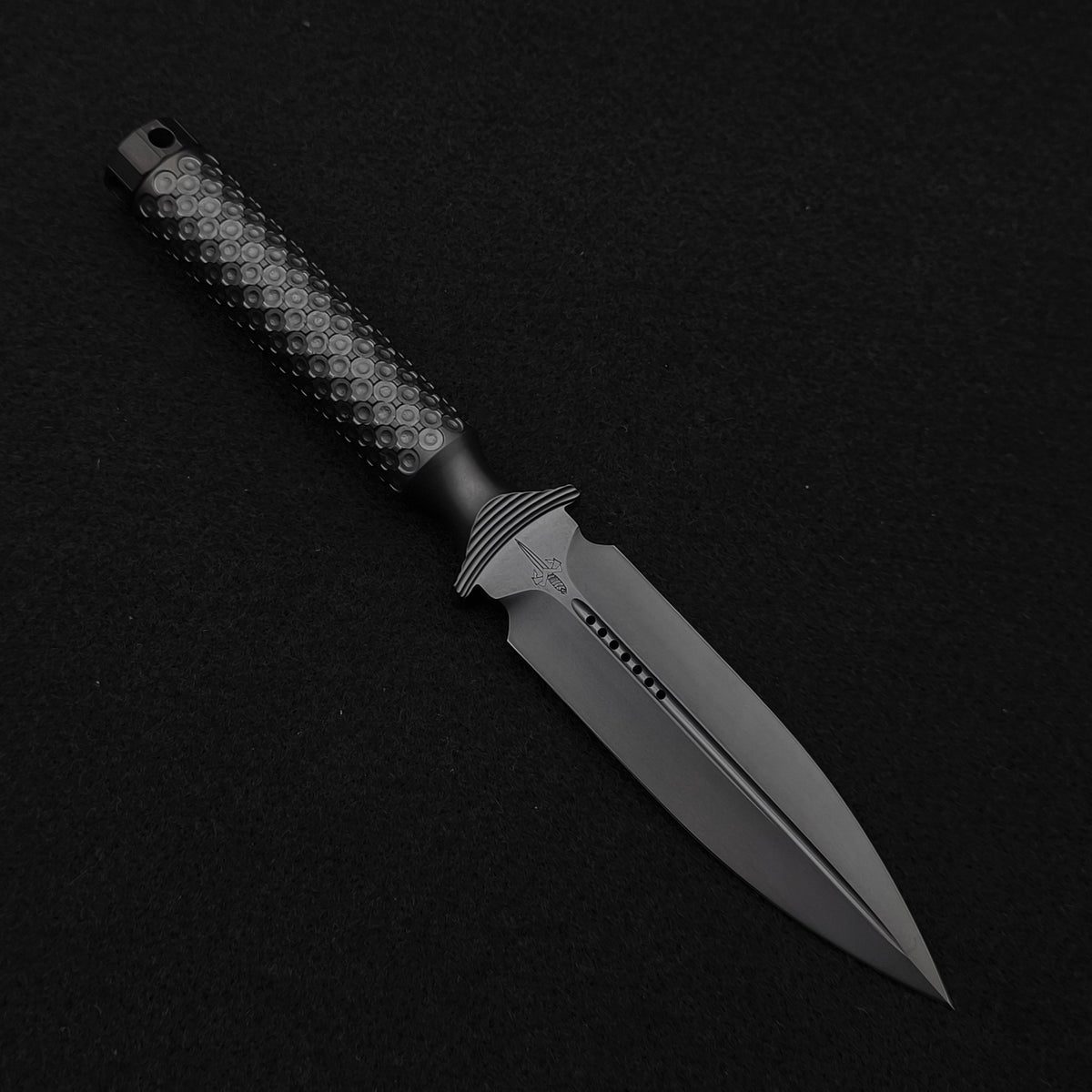 Microtech Knives A.D.O. Double Vapor Blast Marfione Custom