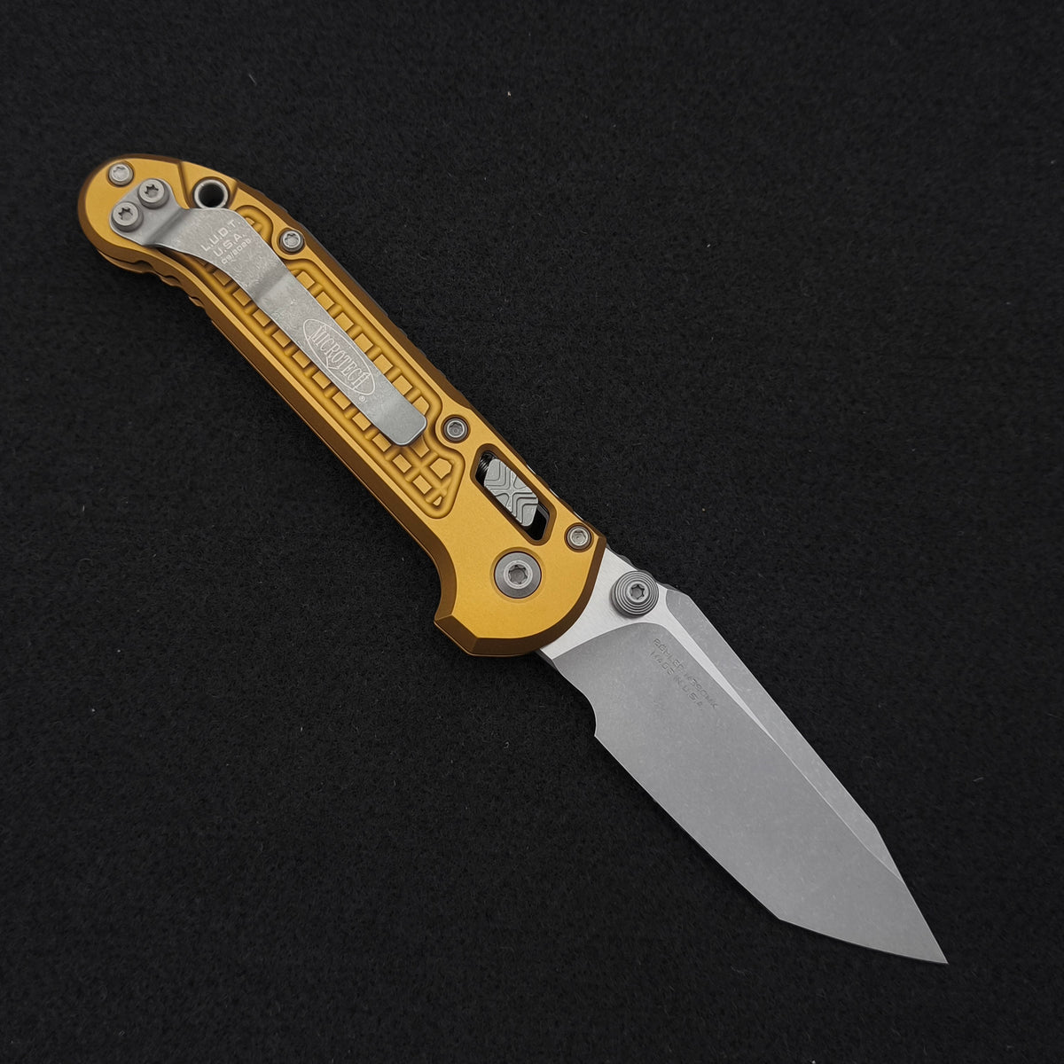 Microtech Knives L.U.D.T. RAM-LOK T/E Frag Tan Apocalyptic Standard