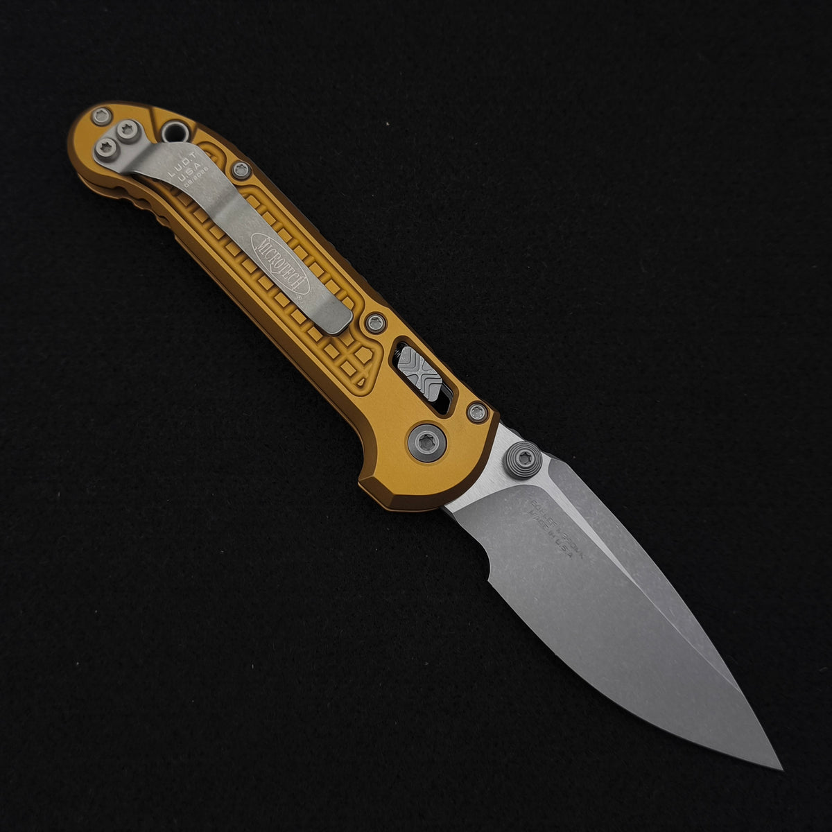 Microtech Knives L.U.D.T. RAM-LOK S/E Frag Tan Apocalyptic Standard 2