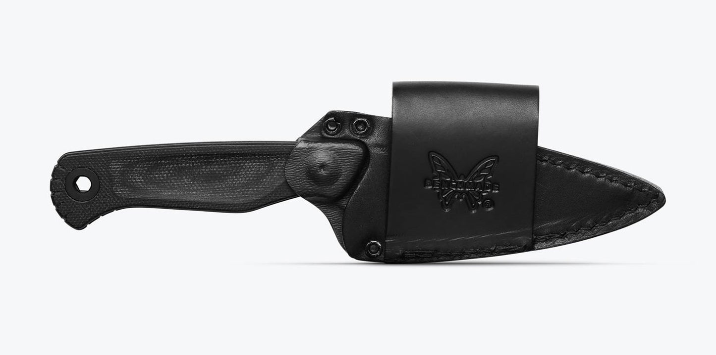 Benchmade 203BK-02 Dacian, Black Blade, Leather 3