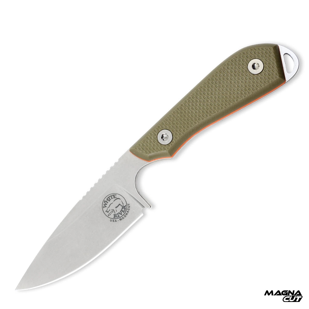 White River M1 Pro, Green/Orange G10, Magnacut 1