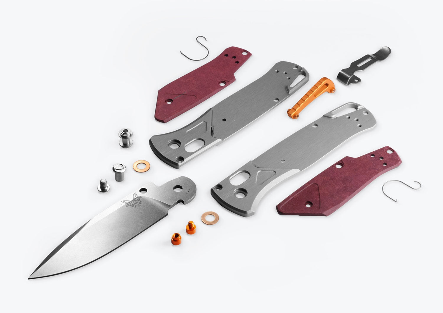 Benchmade 535-09 Bugout, S90V, Gray/ Red Richlite 4