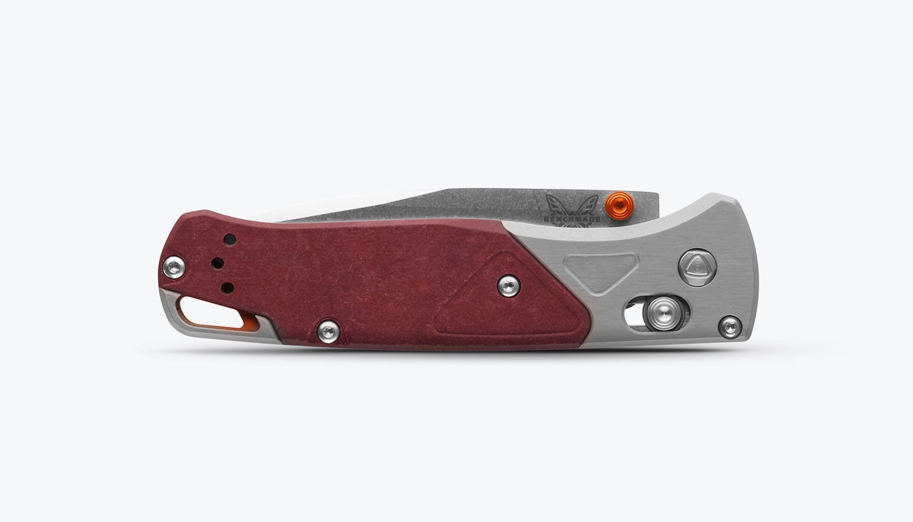 Benchmade 535-09 Bugout, S90V, Gray/ Red Richlite 3