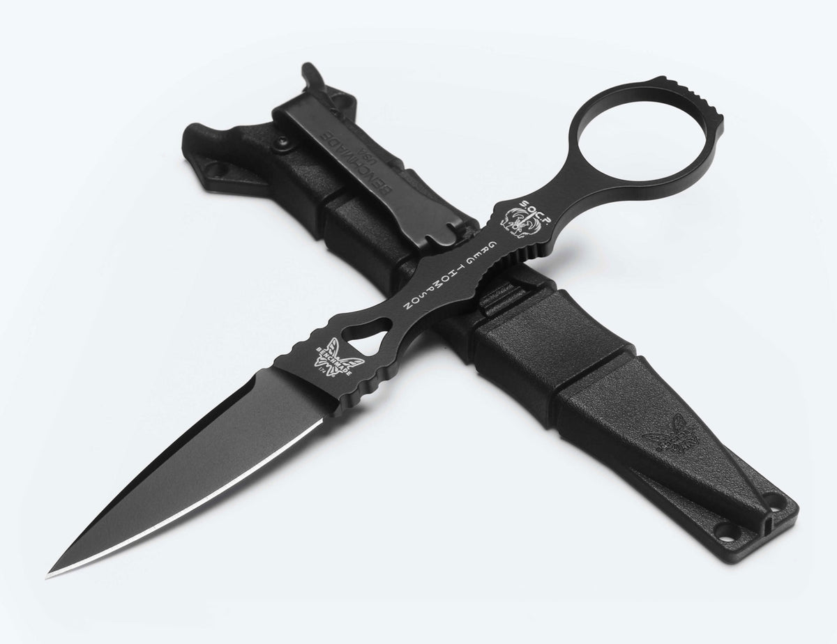 Benchmade 174BK SOCP Dagger, Single Edge, Black 1